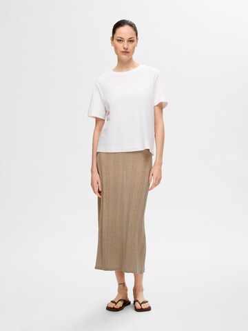 SELECTED FEMME Rok in Beige