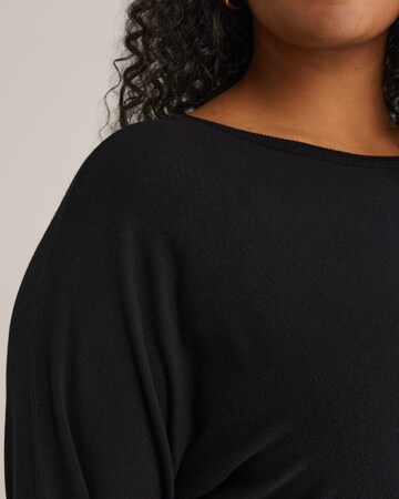 WE Fashion Пуловер 'Curve' в черно