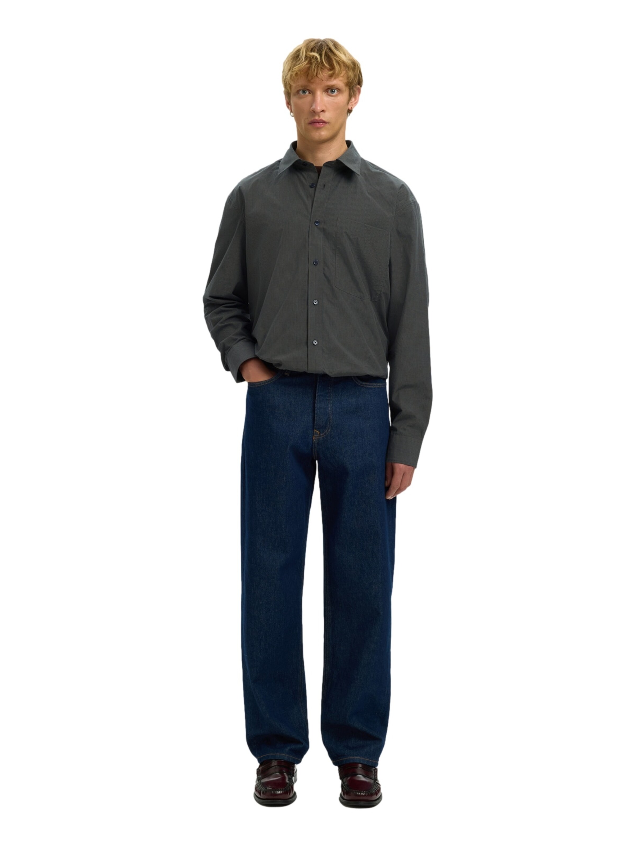 SELECTED HOMME Comfort fit Overhemd 'Larry' in Groen