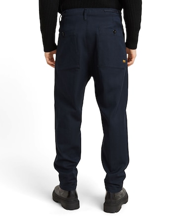 Loosefit Pantalon à pince G-STAR en bleu