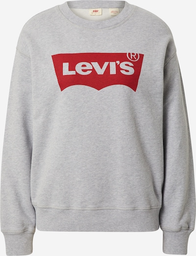 LEVI'S Sweatshirt in mottled grey / Red, Item view