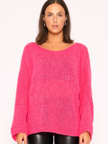 Pull-over oversize SASSYCLASSY en rose : devant