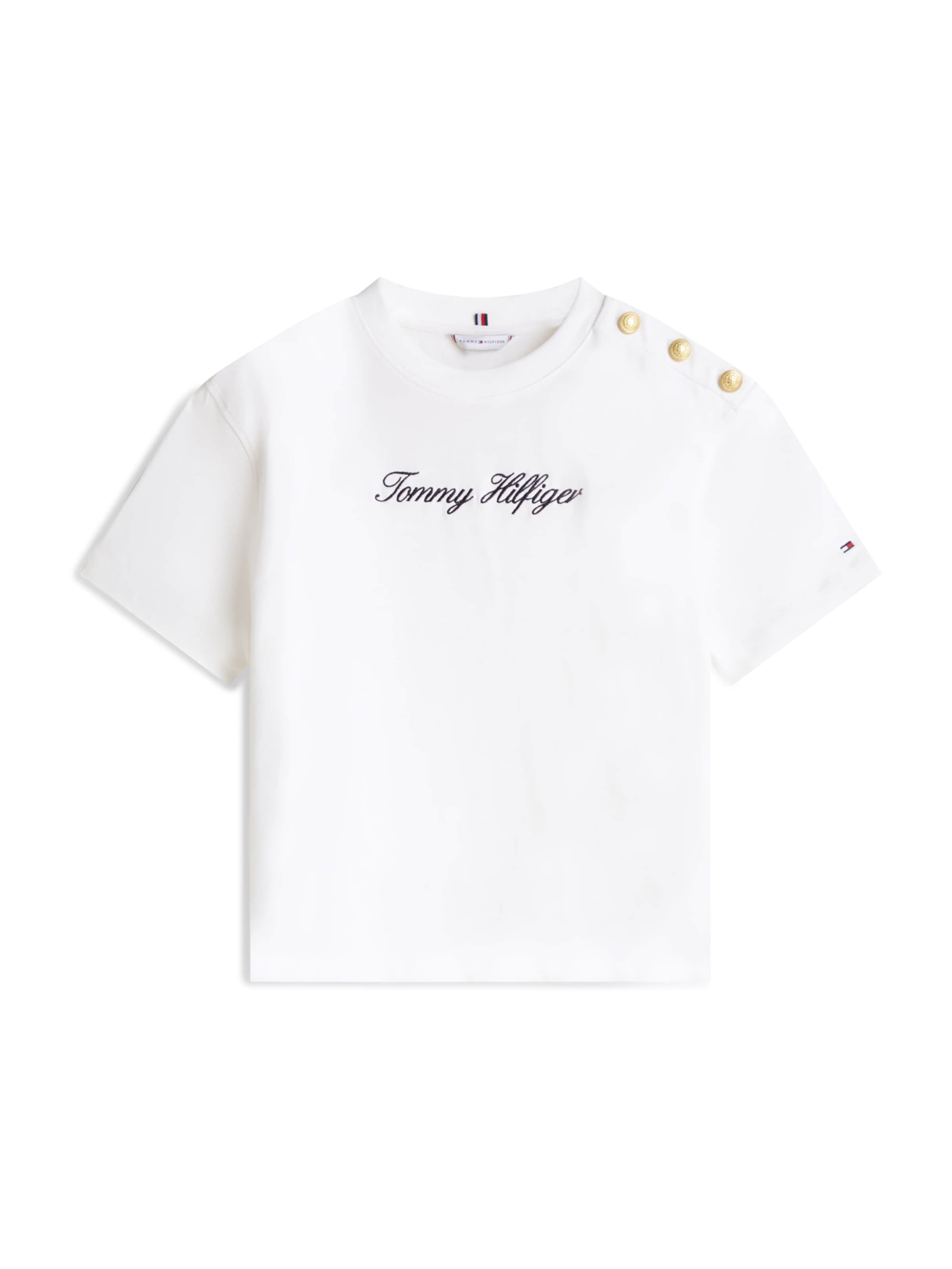 T-shirt TOMMY HILFIGER en blanc : devant