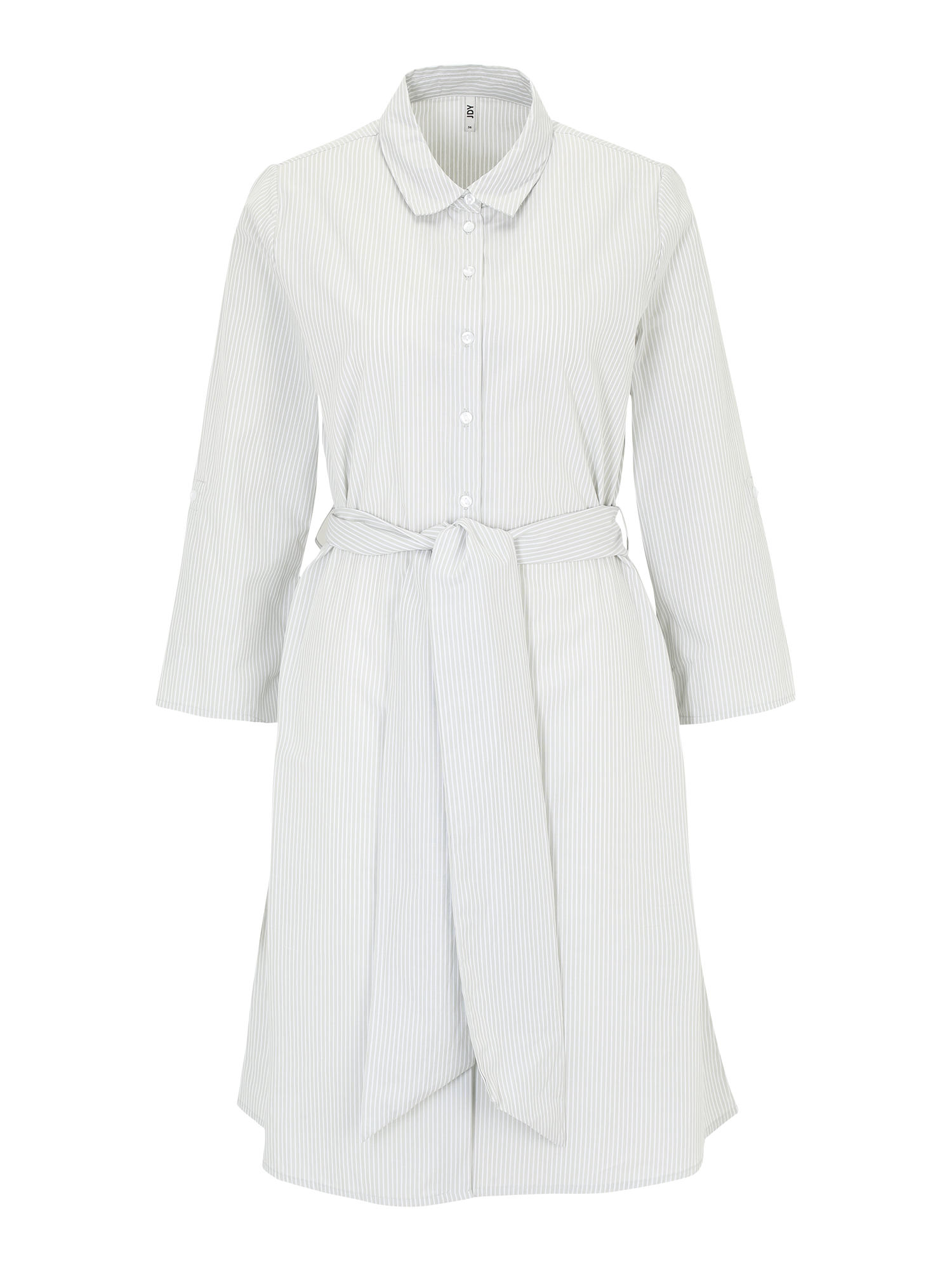 Donna Abbigliamento JDY Tall Abito camicia JDYHALL 3/4 SHIRT DRESS WVN TALL in Grigio 
