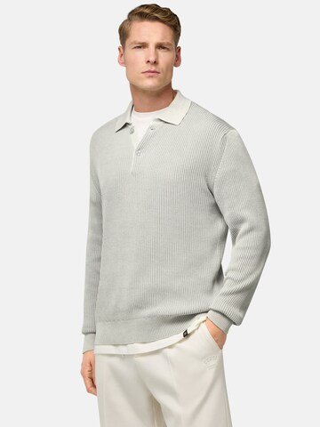 Pull-over Boggi Milano en blanc : devant