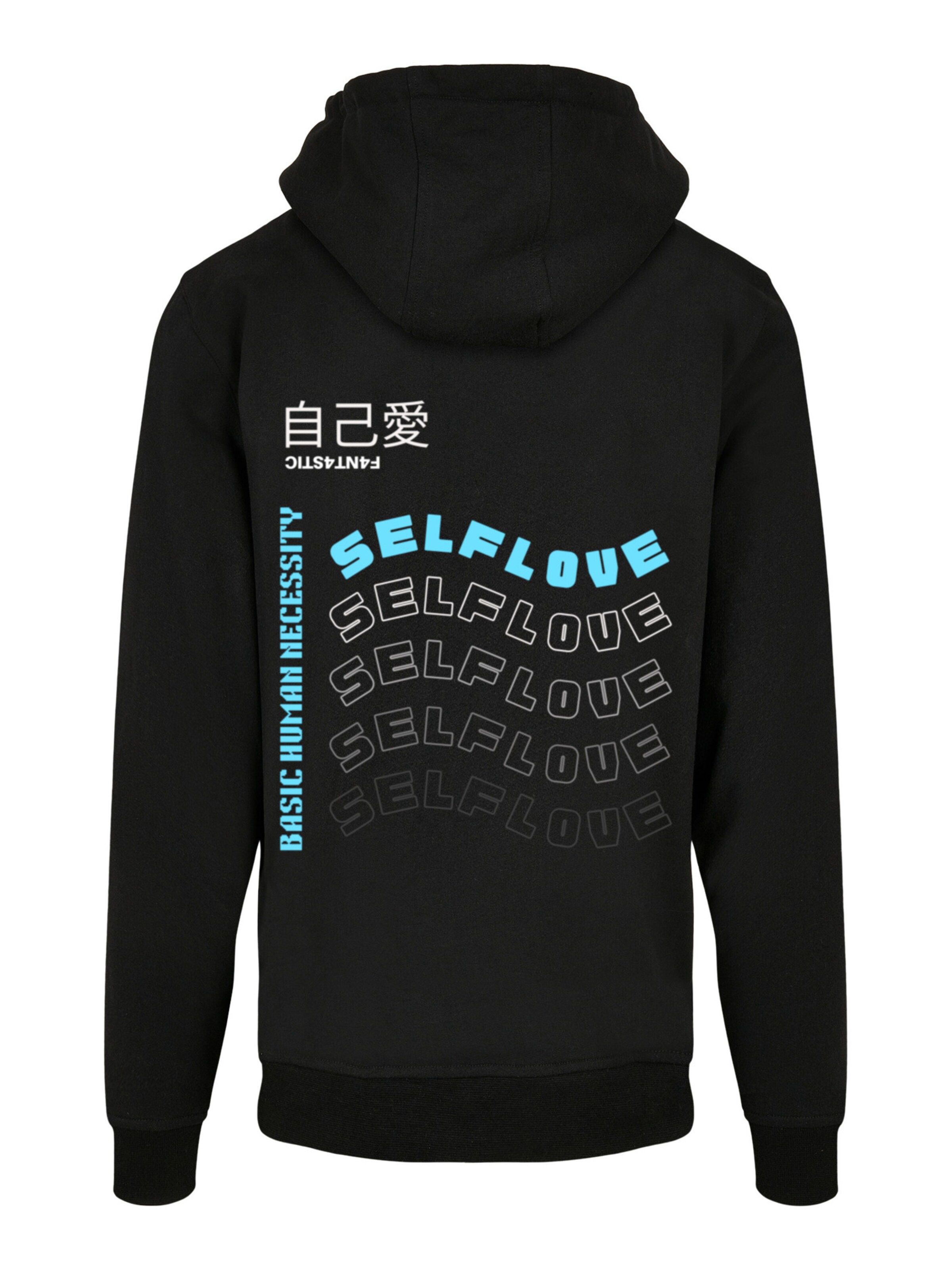 F4NT4STIC Sweatshirt 'Self Love Back' in Schwarz: Vorderseite