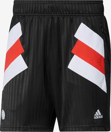 ADIDAS SPORTSWEAR Regular Workout Pants 'River Plate' in Black: front