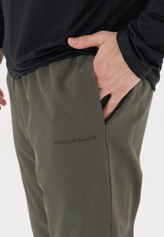 ENDURANCE Tapered Sports trousers 'Jeen' in Green