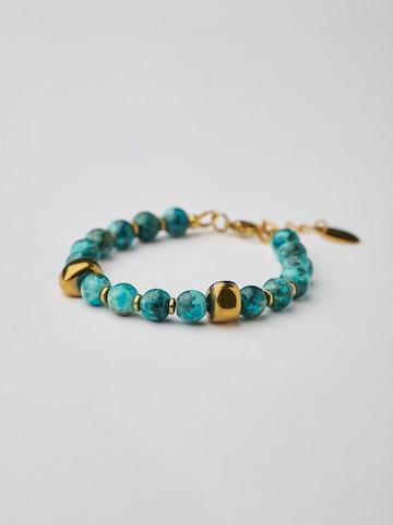 THE GEM STORIES JEWELRY Bracelet 'Howlite' in Blue: front