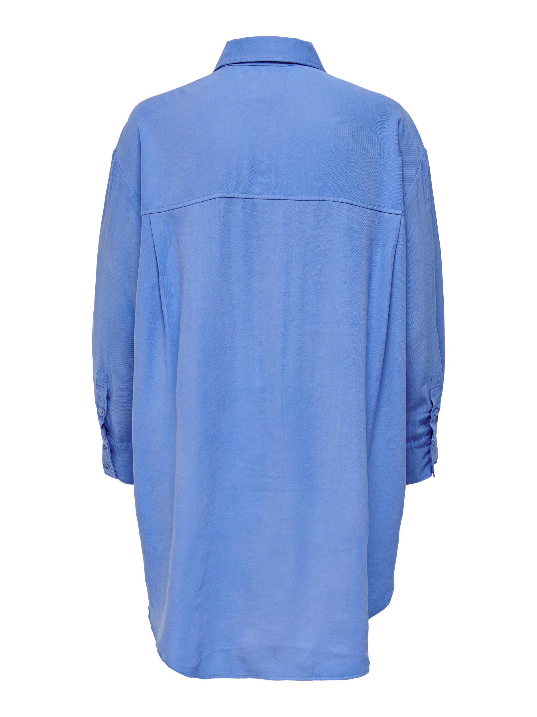 Più sostenibile hKL0g ONLY Camicia da donna Corin-Aris in Blu 