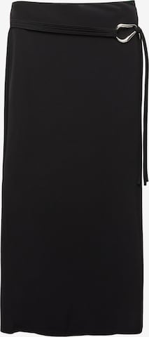 Pull&BearSuknja - crna boja: prednji dio