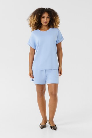 CULTURE - Camisa 'CUAgga' em azul: frente