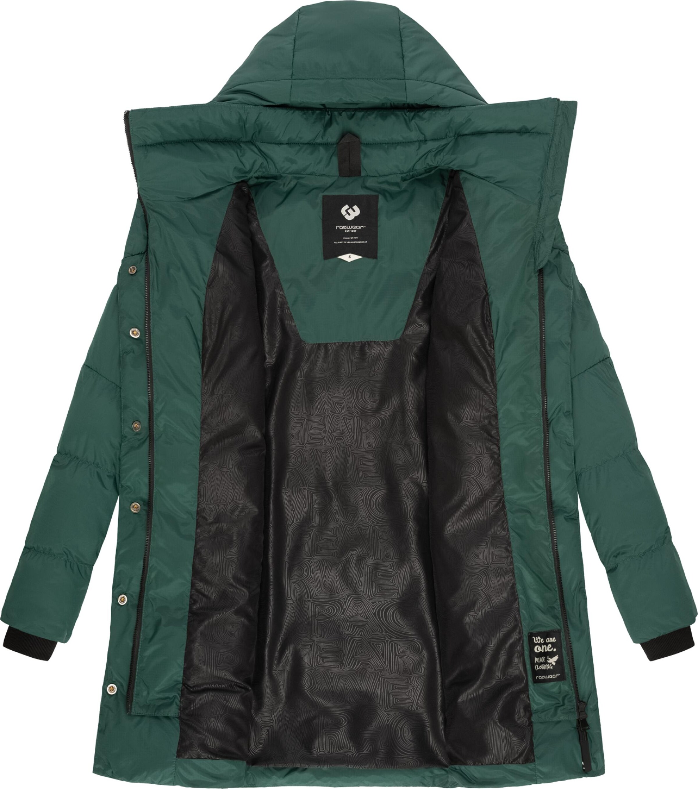 Ragwear Vinterkappa 'Niara' i grön