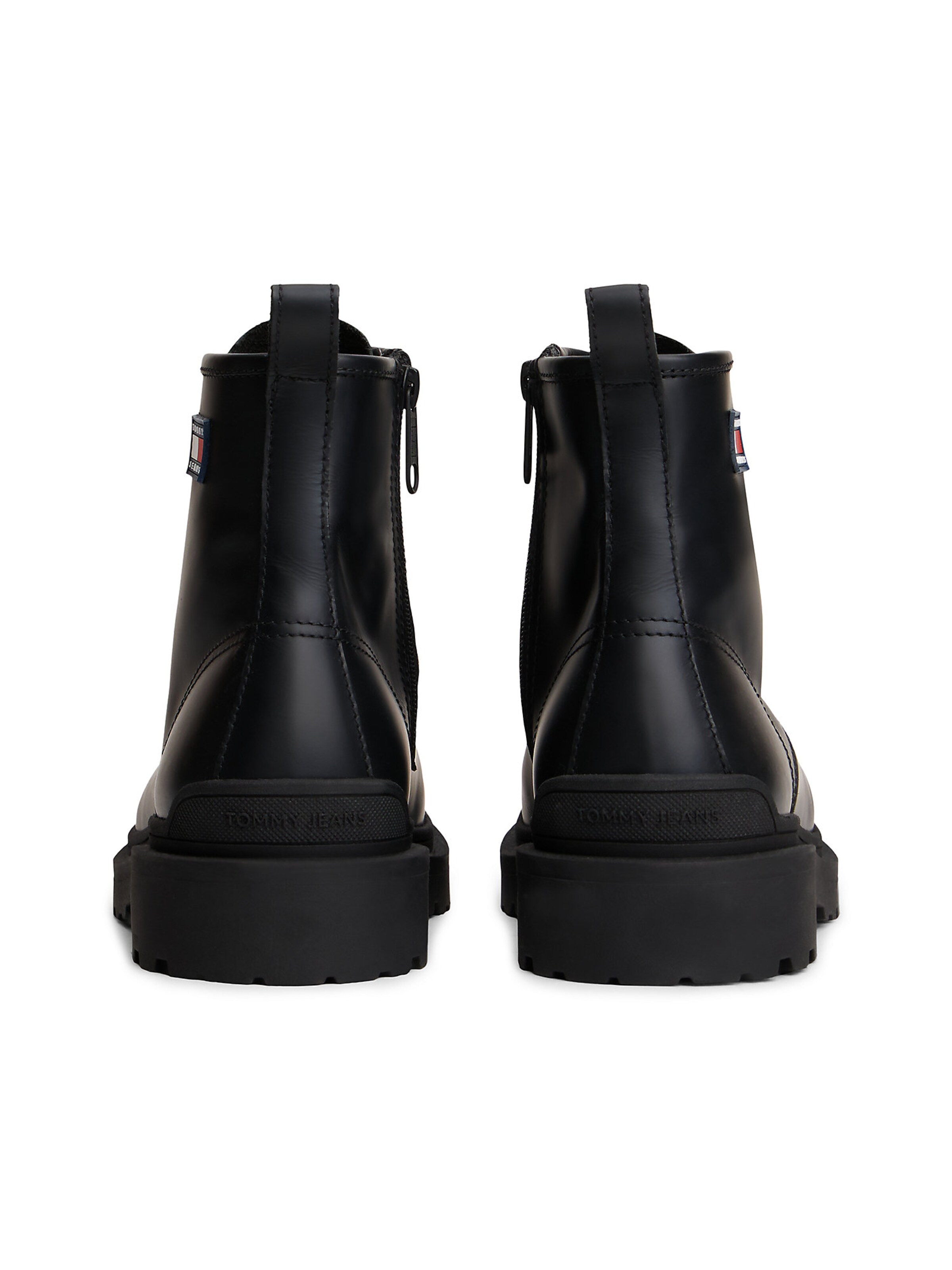 Tommy Jeans Boots med snörning i svart