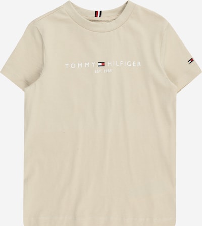 TOMMY HILFIGER T-Shirt 'ESSENTIAL' en beige / bleu marine / rouge / noir, Vue avec produit