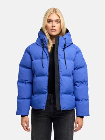 MARIKOO Winterjas 'Paddie 16' in Blauw: voorkant