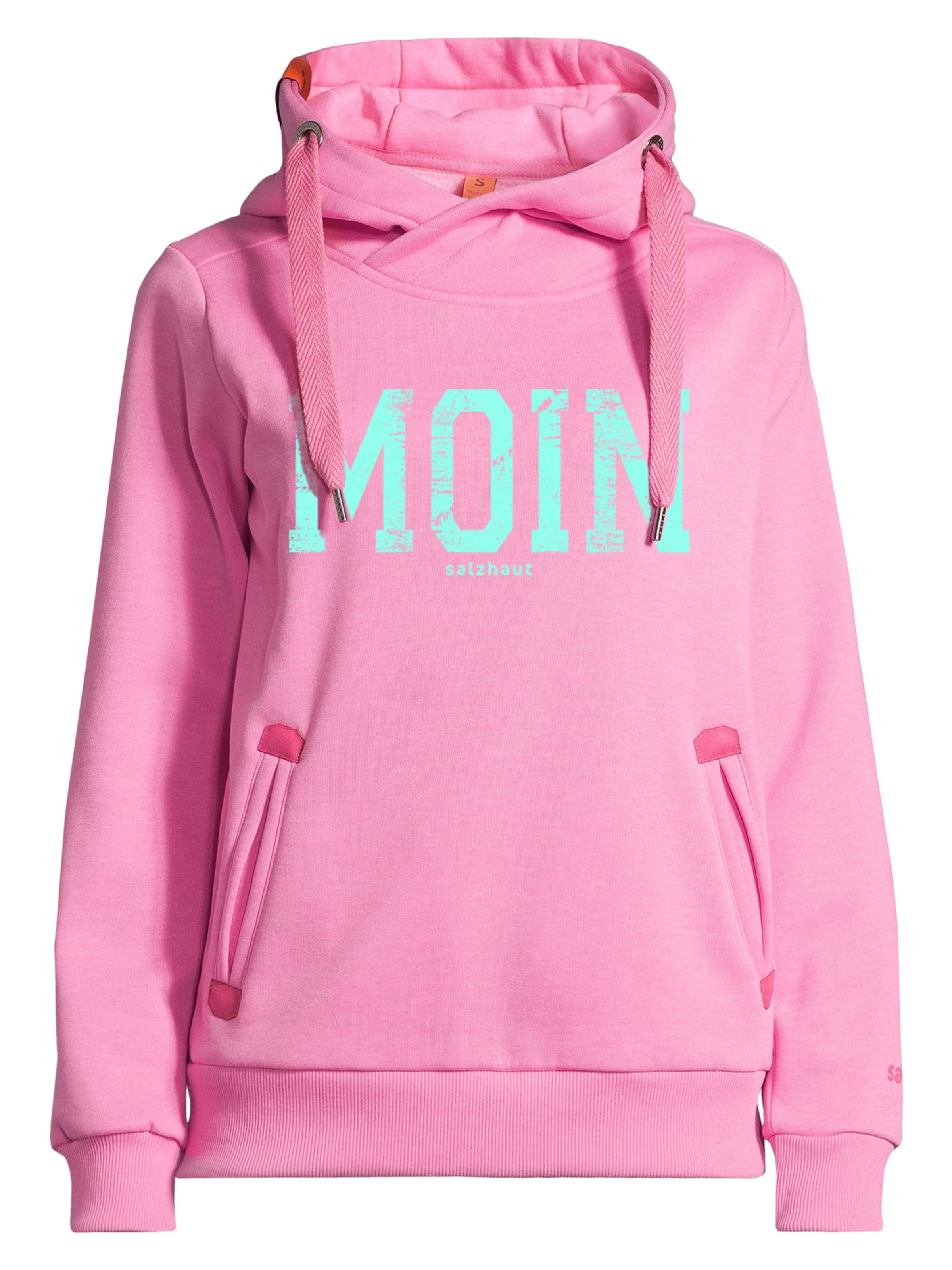 salzhaut Sweatshirt 'SÜNN - MOIN' in Pink: front