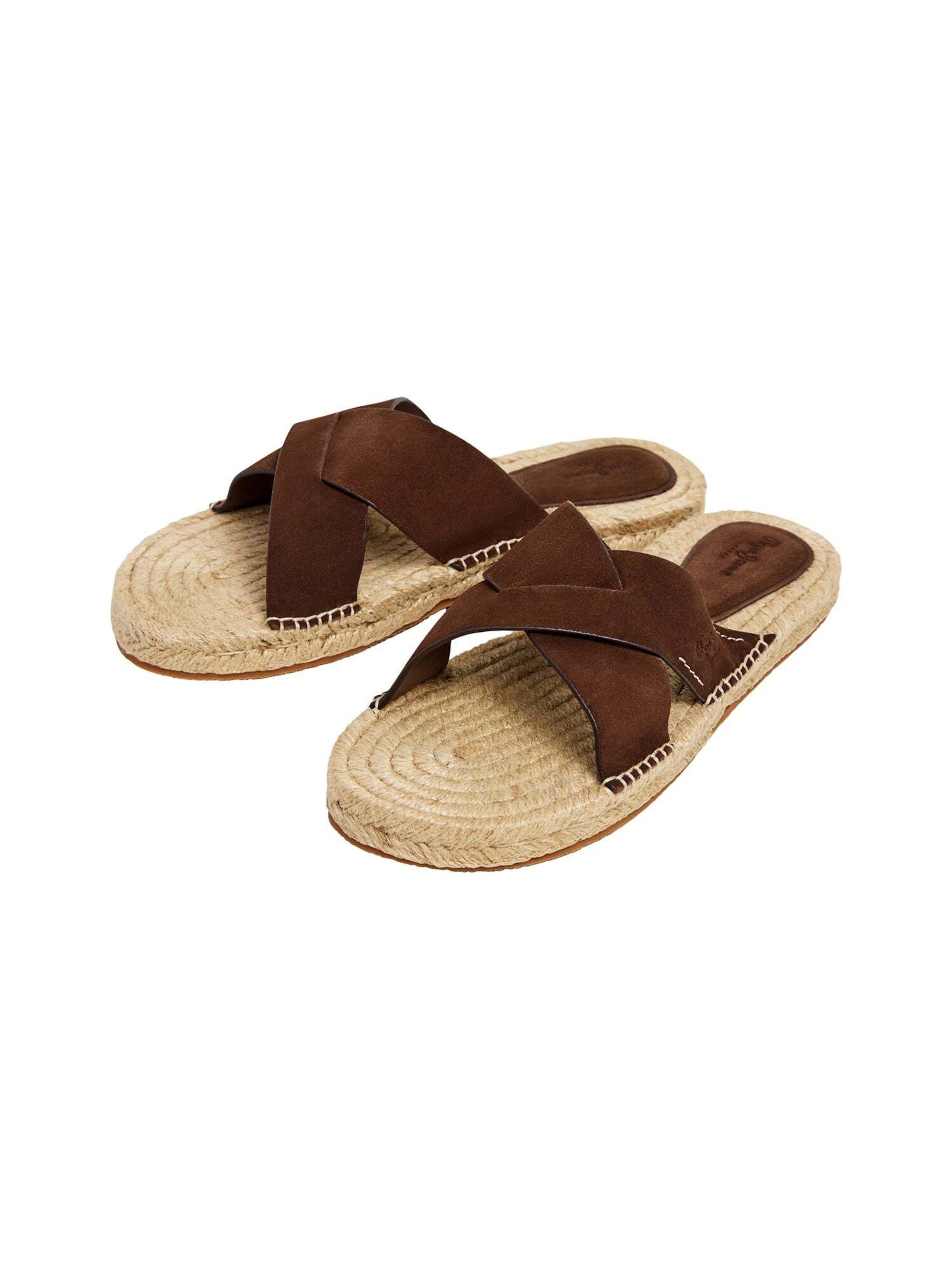 Pepe Jeans Pantolette in Braun