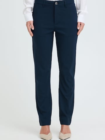 Regular Pantalon ' OXKeily Straight Leg ' Oxmo en bleu : devant