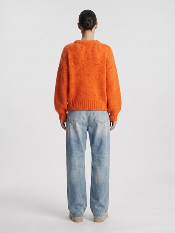 americandreams Oversized Sweater 'Leonnie' in Orange
