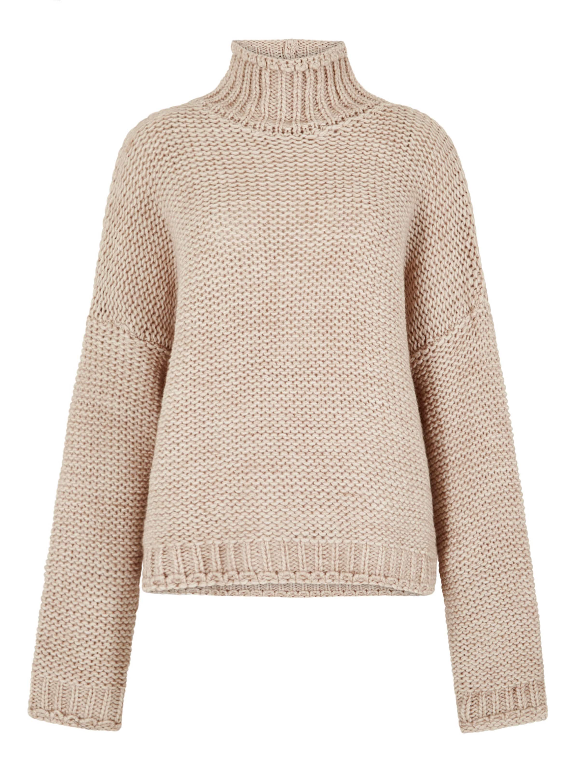 Apricot Oversized Chunky Knit Jumper ' ' in stone, Produktansicht
