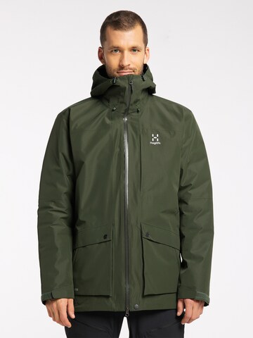 Haglöfs Outdoor jacket 'Älv 3-in-1 Down GTX' in Green: front