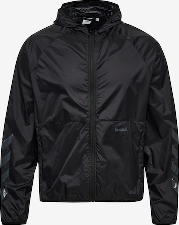 Hummel Sportsweatshirt in Zwart: voorkant