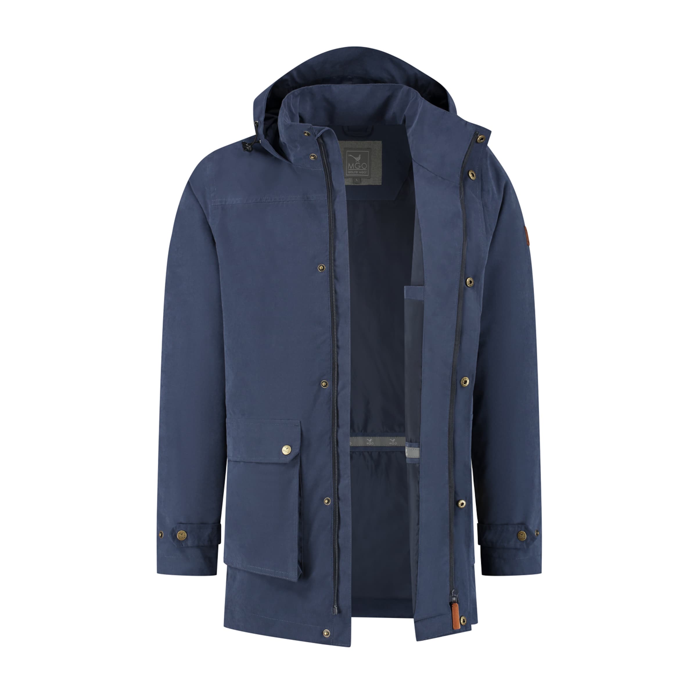 MGO Tussenparka 'James' in Blauw: voorkant