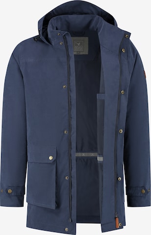 MGO Tussenparka 'James' in Blauw: voorkant