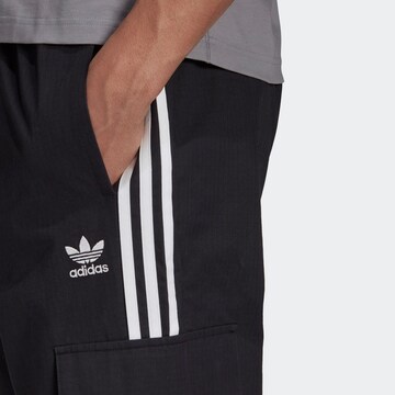 melns ADIDAS ORIGINALS Vaļīgs piegriezums Kargo bikses