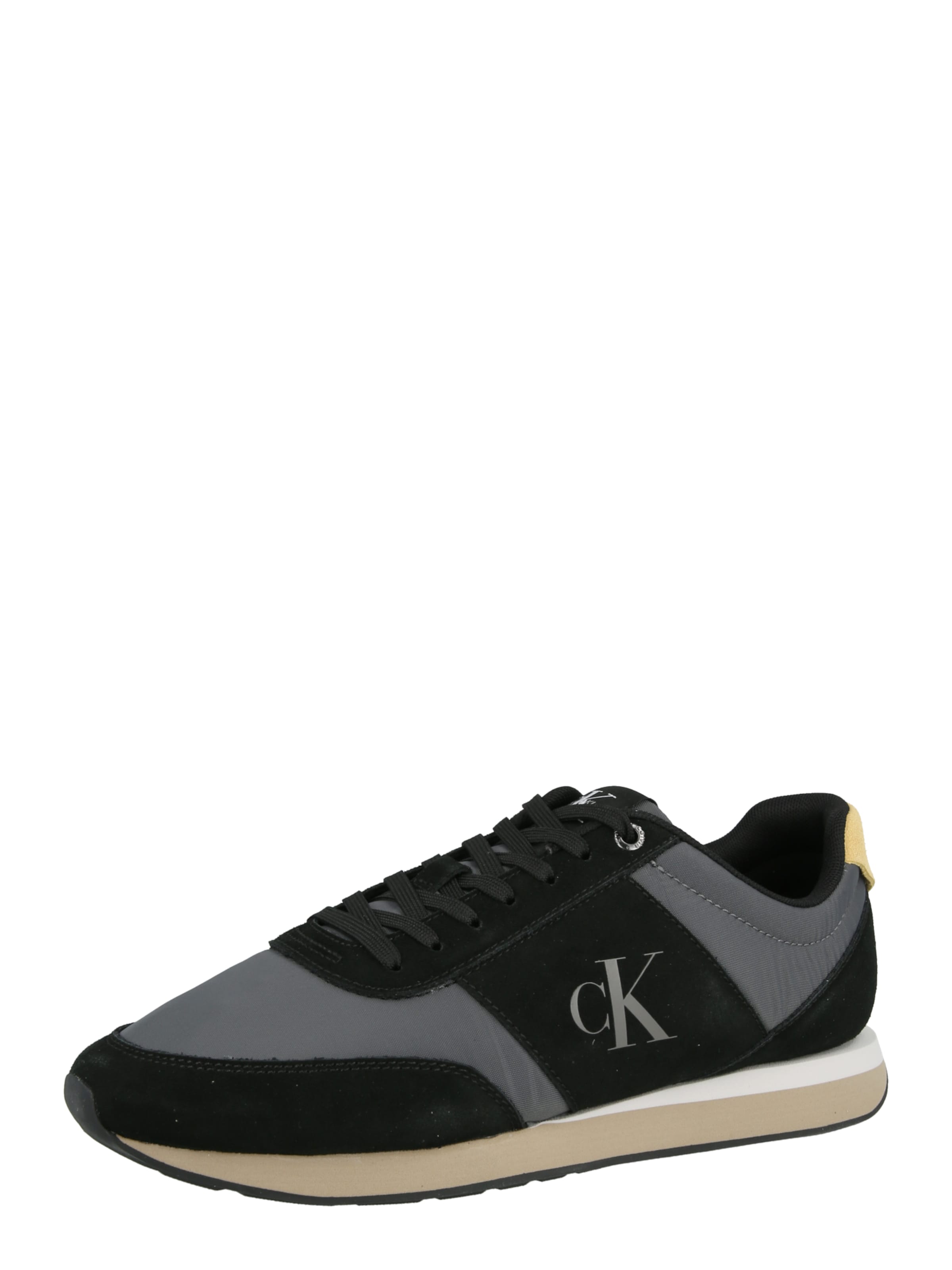 Calvin Klein Låg sneaker 'RETRO' i svart: framsida