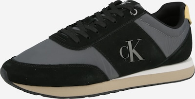 Calvin Klein Matalavartiset tennarit 'Retro Runner' koossa 40 värissä keltainen / tummanharmaa / musta, Tuotenäkymä