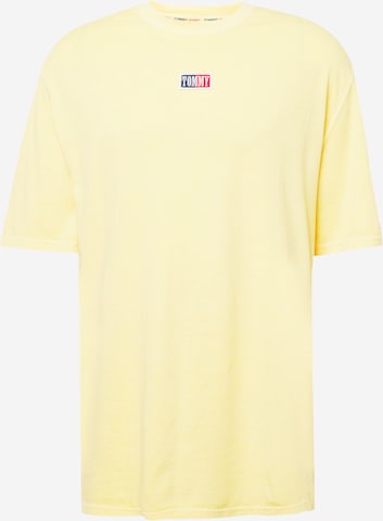 Tommy Jeans - Camiseta en amarillo: frente