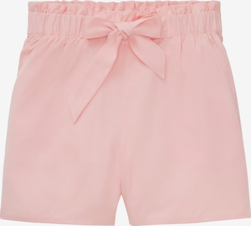 TOM TAILOR DENIM Regular Shorts in Pink: predná strana