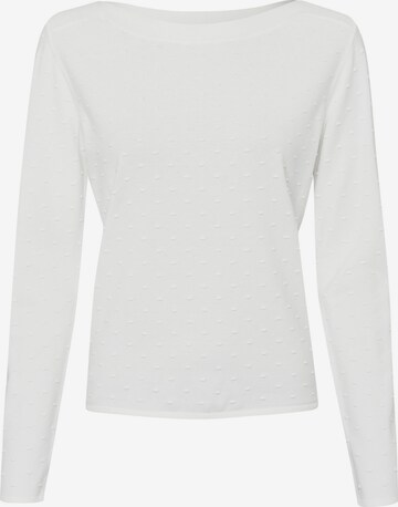 zero Sweater in White: front