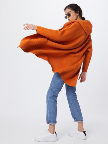 Zwillingsherz Knitted Coat 'Annabell' in Orange