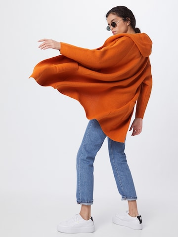 Zwillingsherz Lang cardigan 'Annabell' i orange