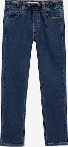 Jean 'COMFY' MANGO KIDS en bleu : devant