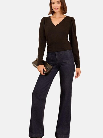 love & roses Bluse in Schwarz: Vorderseite