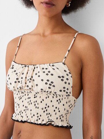 Bershka Top w kolorze biały