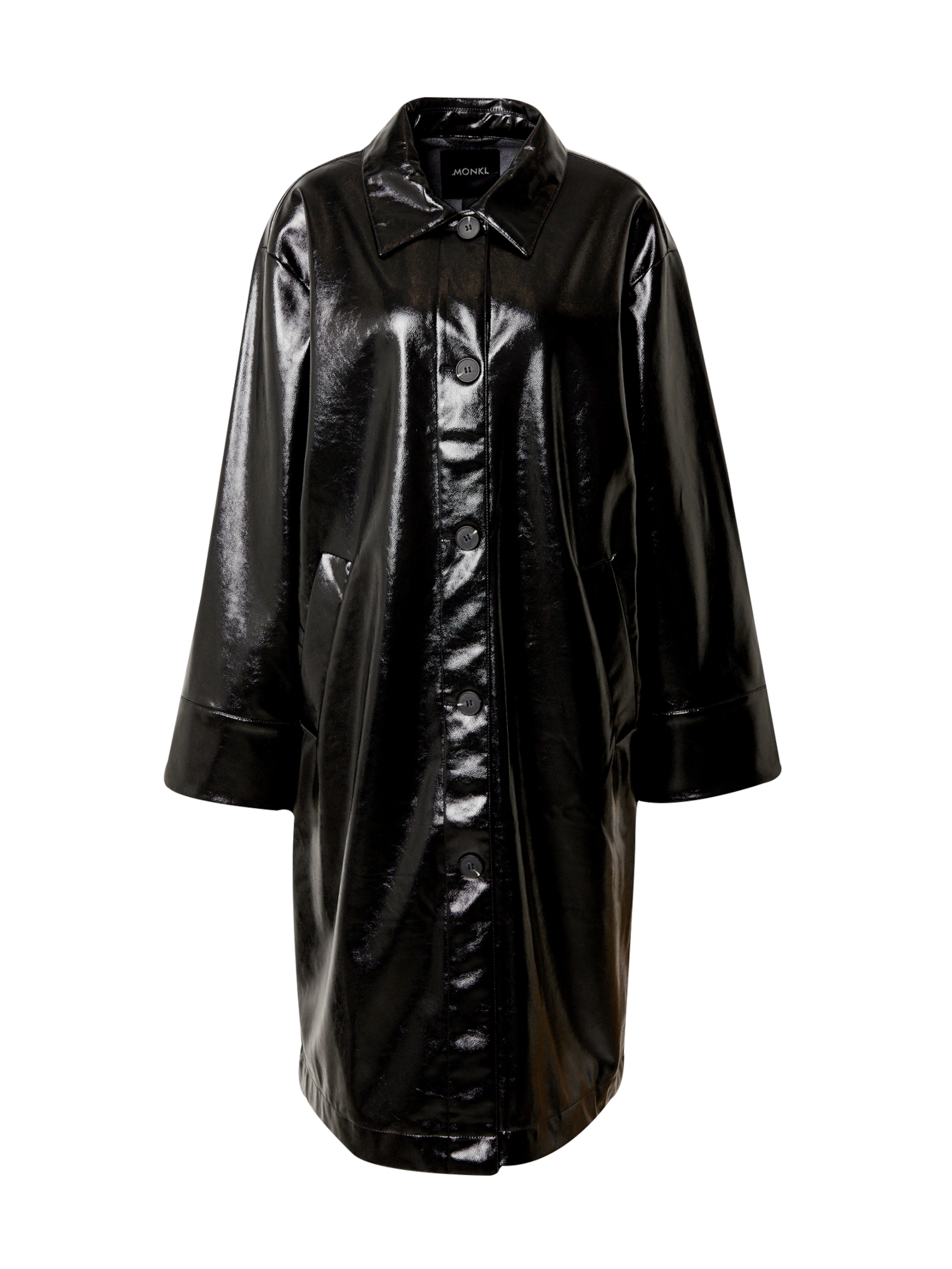 Monki Płaszcz przejściowy w kolorze czarny: przód
