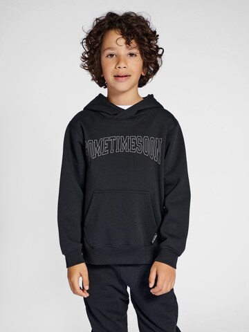 SOMETIME SOON Sweatshirt 'Ocean' in Zwart: voorkant