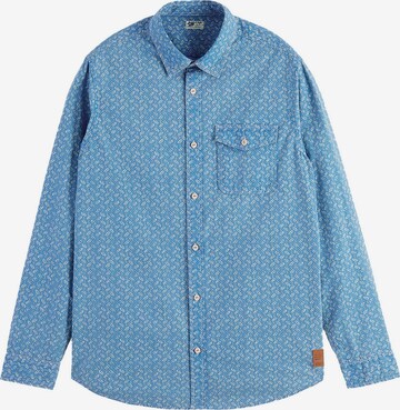 SCOTCH & SODA Regular fit Button Up Shirt in Blue: front