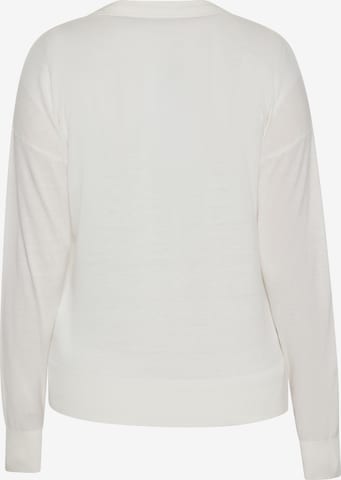 Usha Knit Cardigan in White