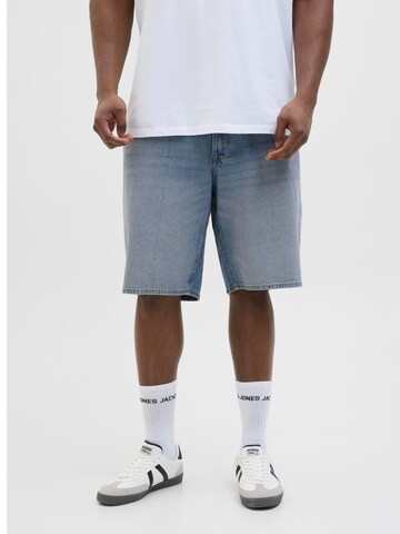 Jack & Jones Plus Baggy Jeans in Blauw: voorkant