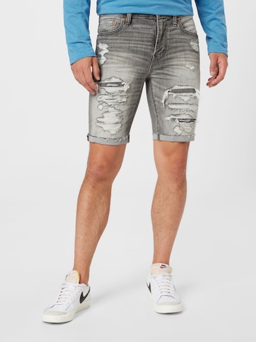 American Eagle Regular Jeans in Grijs: voorkant