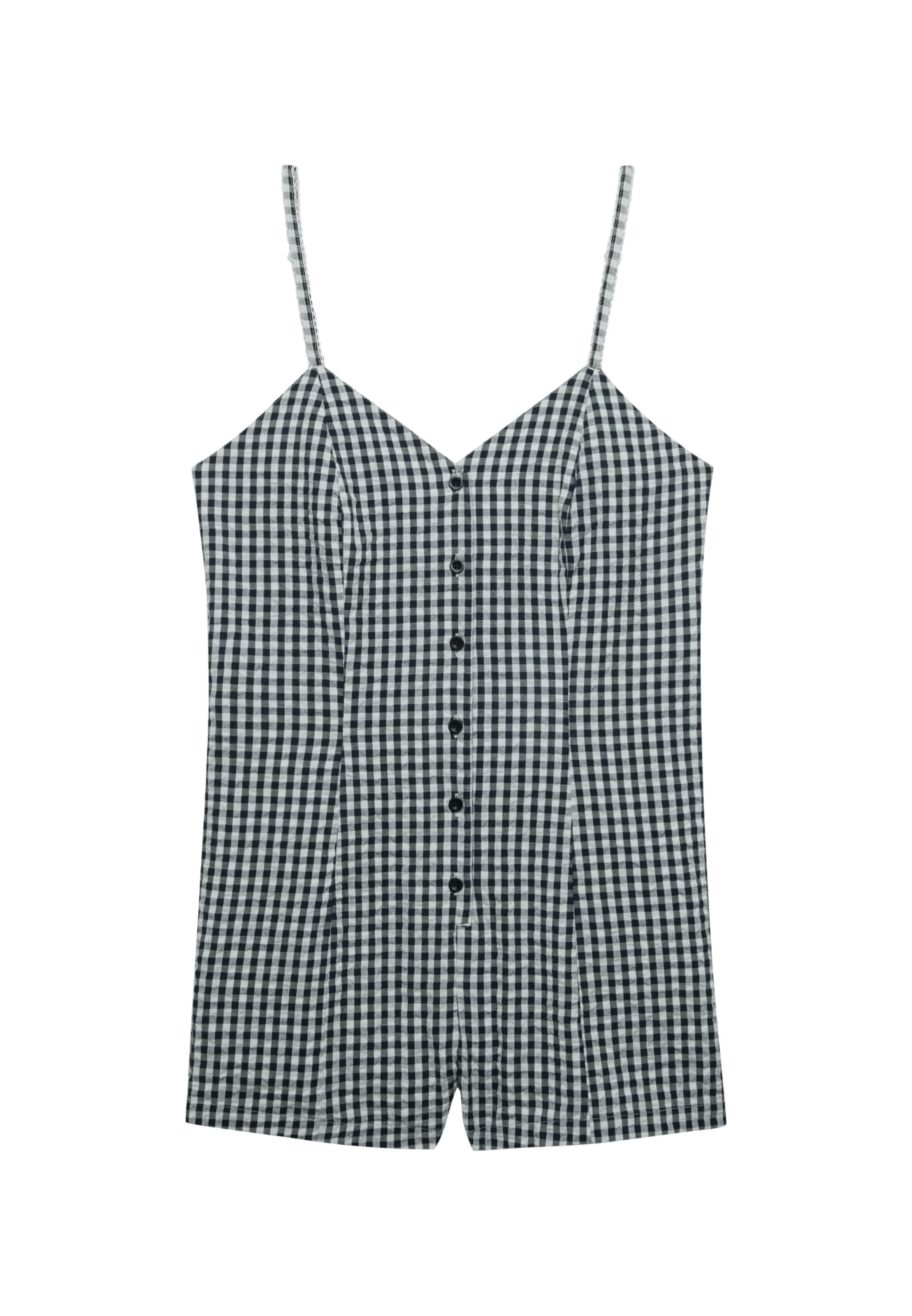 Superdry & Co Jumpsuit 'Gingham Cami' in Blau: Vorderseite
