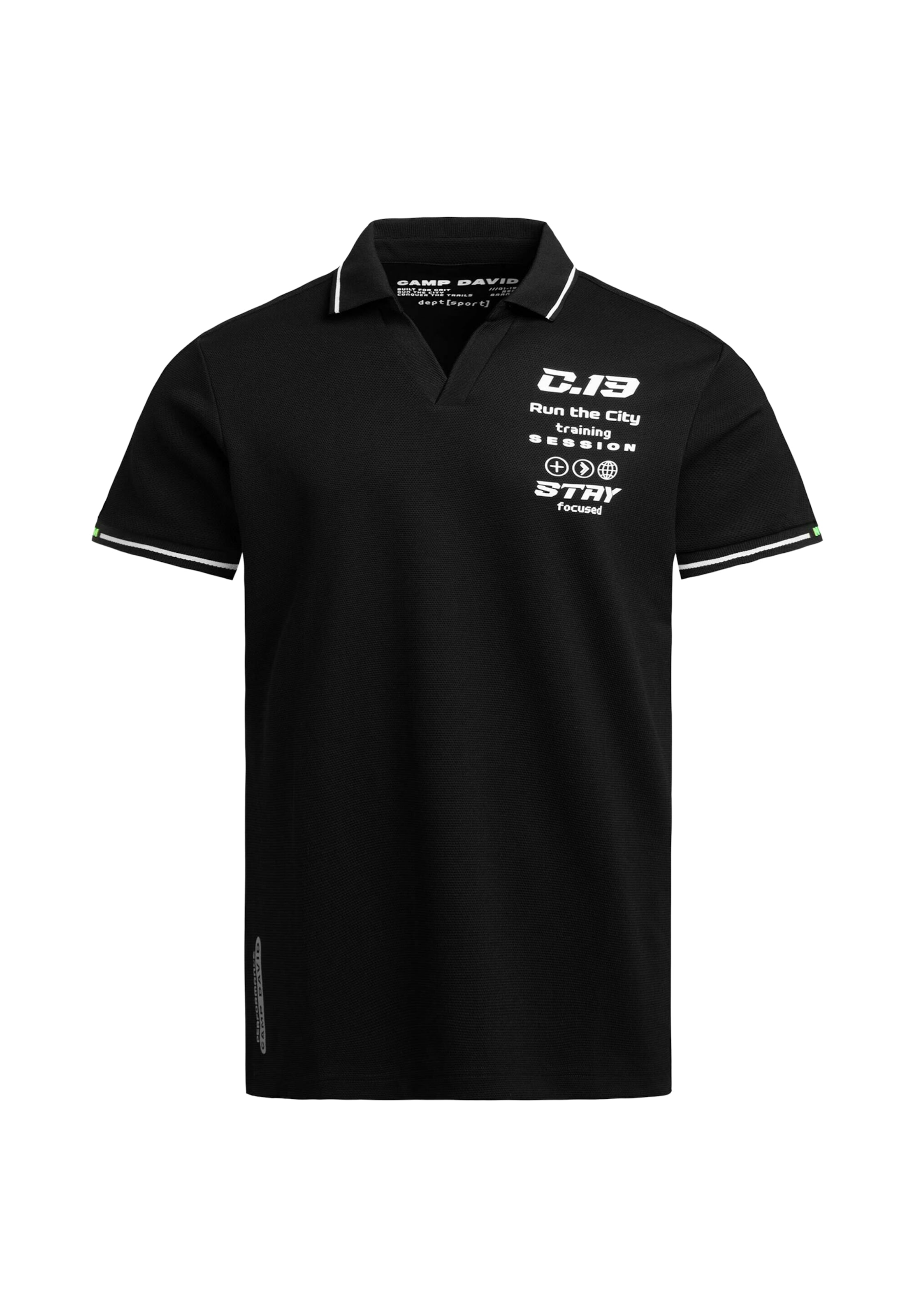 CAMP DAVID Bluser & t-shirts i sort: forside