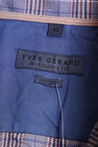 YVES GERARD Button Up Shirt in M in Blue