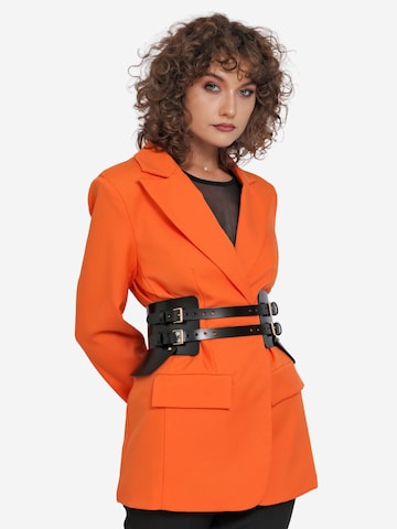 Haute Cuir Riem 'Peplum Maia Corset Belt' in Zwart